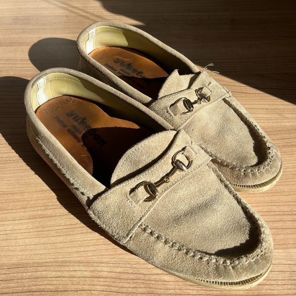 Yuketen Bit Loafer - 10.5 - FO Perla Roughout Leather